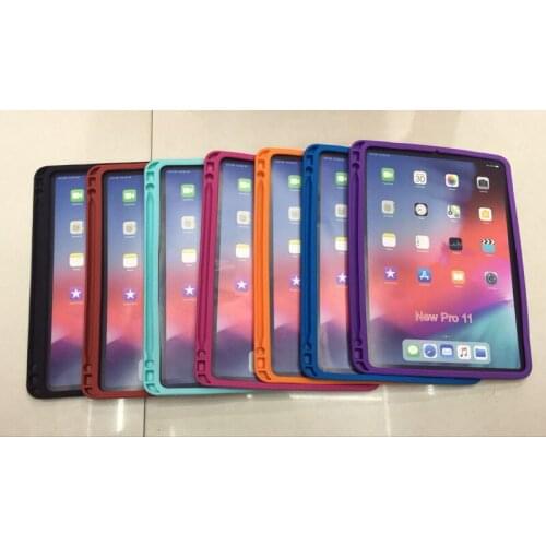 Slim Soft Silicone Rubber Shell Skin Pencil Cover Case For Apple iPad Pro 11 2018 A1980 A1934 A1979 A2013 Coque Funda +Film +Pen