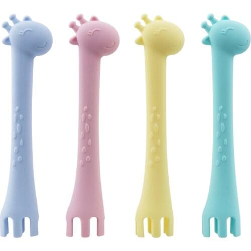 TYRY.HU3pc Baby Teething Silicone Giraffe Teether Toys Teething Necklace Pendant Nurse Gift baby accessories Food Grade Silicone