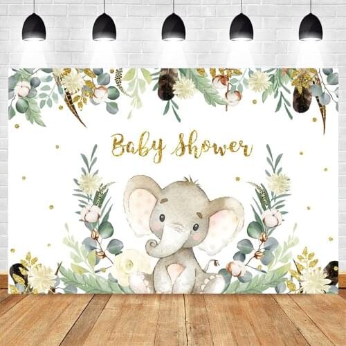 Yeele Safari Party Wild One Elephant Baby Shower Birthday Photography Backdrops Vinyl Photographic Background Photo Studio Decor