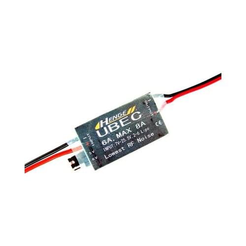 HENGE output :5v/6v 6A/8A ,2-6S LIPO/ 6-16 cell Ni-Mh Input Switch Mode UBEC BEC