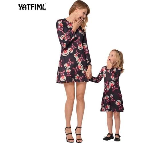 Одинаковые платья для мамы и дочки YATFIML China At AliExpress