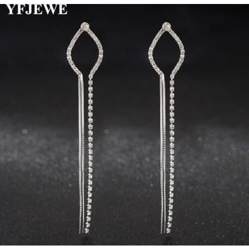 YFJEWE Hot New Boho Statement Gold Drop Earrings Pendientes Mujer Jewelry Long Dangle Earrings For Women E535