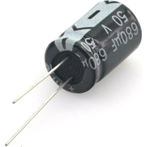 50V680uf volume 13x20mm aluminum electrolytic capacitor 10pcs