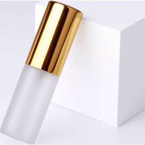 100 Pcs/lot 5ml Perfume Atomizer Spray Bottle Frosted Glass Bottle Portable Cosmetic