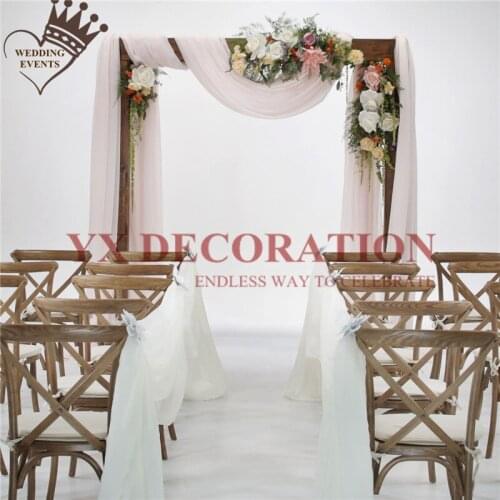 20FT Long Ice Silk Panel Drapey Wedding Arch Draping Fabric For Ourdoor Wedding Backdrop Curtain Decoration