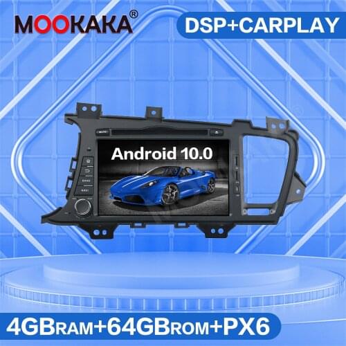 4G SIM LTE Android 10.0 Car Multimedia Player GPS Navigation For KIA Optima K5 2010-2015 Auto Radio Head Unit Tape Recorder PX6
