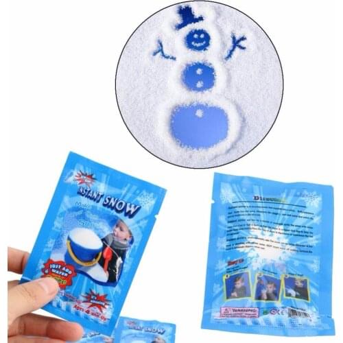 5pcs Instant Xmas Magic Snow Powder Xmas Tree Christmas Decorations for Home Decor Artificial Snow Scene Holiday party DIY Gifts