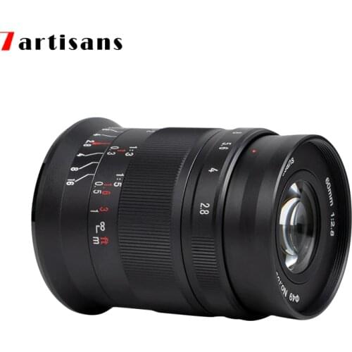 7artisans 60mm F2. 8 II Lens MF 1:1 Magnification Macro for Nikon Z Sony E Fujifilm Fuji X Canon M EF-M Olympus Panasonic M4/3
