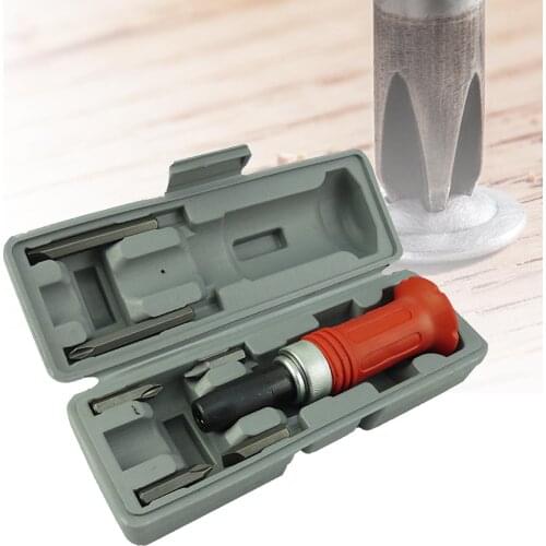 8Pcs Impact Screwdriver Professional Long Service Life Screwdriver Manual Impact Driver Kit Multi Bits Hammer Socket for Engine