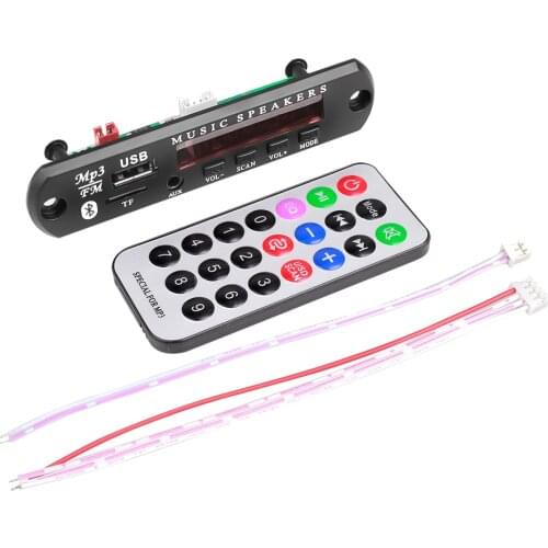 Kebidu Wireless Bluetooth 5.0 Audio Decoder Board MP3 Player With Recording Function Supports MP3/USB/TF/LINE IN/FM/BLUETOOTH