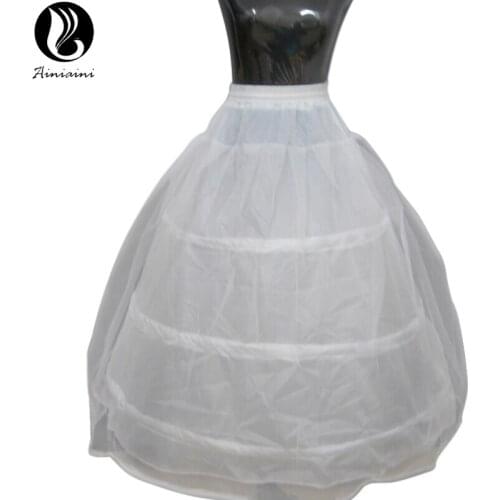 Elastic Waist Three Laps Wedding Dresses Petticoats For Ball Gown Dress Wedding Accessories Wedding Dresses Underskirt BV276