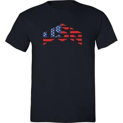 American Flag distressed 4th of July T-shirt Clothing USA Pride Shirt Black