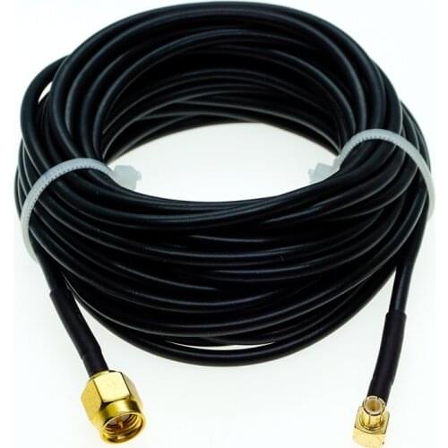 RG174 MCX Male RIGHT Angle to SMA Male plug Coax RF Extension Cable Jumper Pigtail