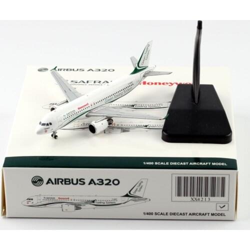 1:400 Alloy Collectible Plane JC Wings XX4213 Safran "Green Taxing System Livery" Airbus A320 Diecast Aircarft JET Model F-HGNT