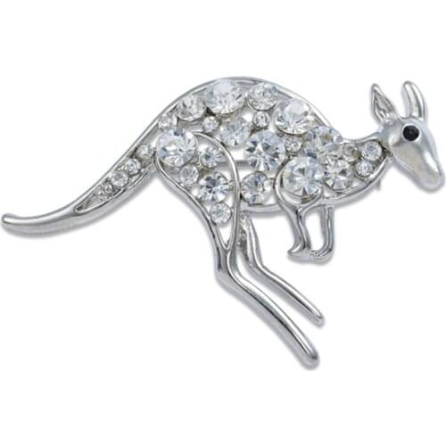 New Alloy pins Cheap pins and brooches for Women Crystal Animal Deer Broches para ropa Fashion Girls Party Dresses bijoux X0969