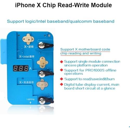 JC PRO1000S Logic Baseband EEPROM IC Chip Programmer For iPhone X Chips Read /Write Support Reading Saving Editing Burning