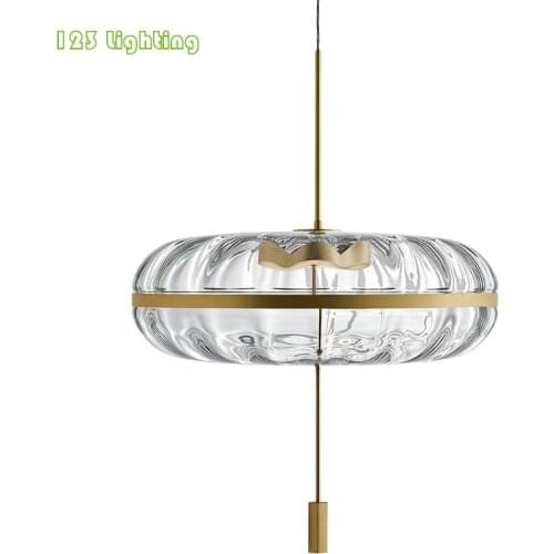 Clear Glass Crystal LED Light Fixture Parlor Pendant Lights Restaurant Pendant lamp Bedroom Hanging light New Design Home Deco