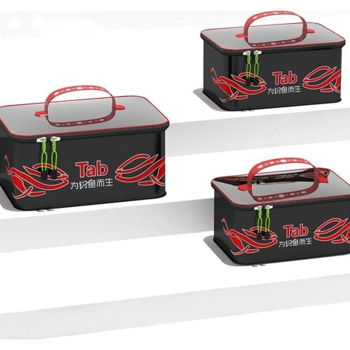 Portable Folding Live Fishing Box Tank Bucket Camping Outdoor Fishing Bag Thicken Tackle Fishbox Organizer Accessory X600D