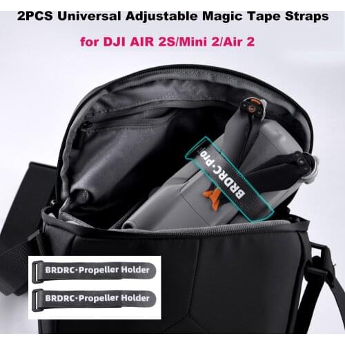Propeller Cable Tie for DJI AIR 2S/Mini/ 2/Air 2/FIMI X8SE/FIMI X8 Mini Adjustable Stabilization Strap Magic Tape Loop Accessory