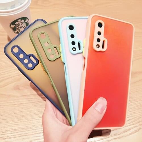 Shockproof Case For Huawei Nova 6 5G Case Silicon Matte Candy Colors Back Cover For Huawei Nova 6 5G Simple Candy TPU Phone Case