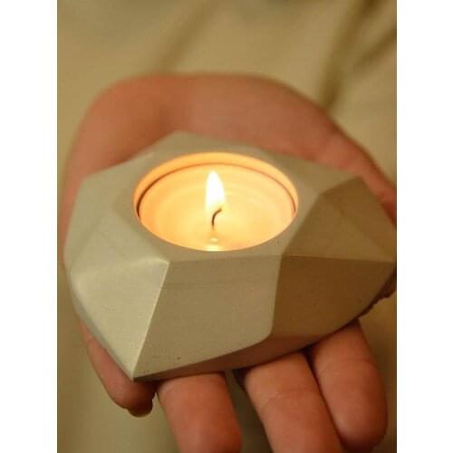 Silicone Concrete Molds for Candlestick Tealight Holder Molds DIY Christmas Candle Cups Molds Love Heart Candle Holder Molds