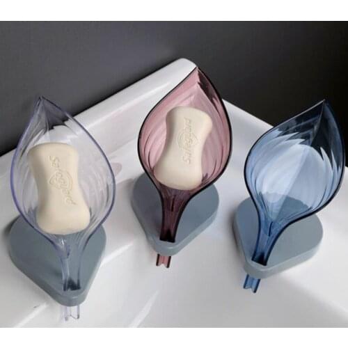 Leaf Shape Soap Box Bathroom soap holder Dish Storage Plate Tray Bathroom Soap Holder Case Bathroom Supplies bathroom gadgets