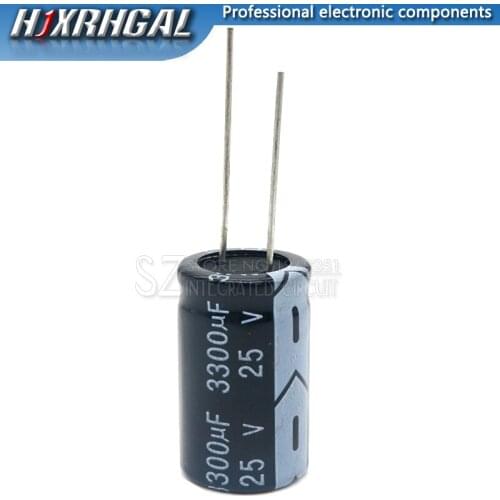 1PCS 25V3300UF 16*25mm 3300UF 25V 16*25 Electrolytic capacitor