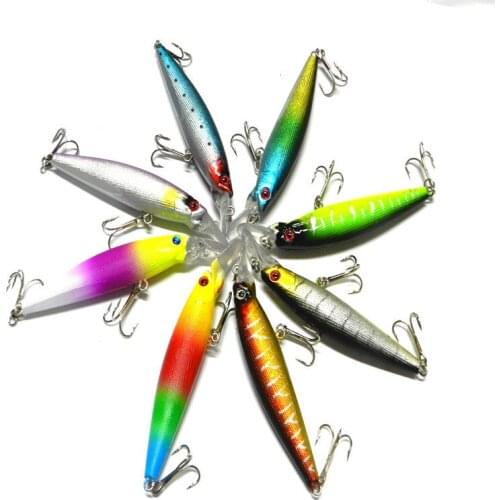10pcs/lot 11cm fishing Hard Bass type shot lures Minnow 15.2g set hard Hard Bass wholesale