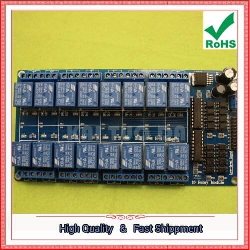 16 channel way relay module loose music with optocoupler protection LM2596 power control board channel module 12V 0.26-X