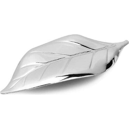 50pcs 304 Stainless Steel Chopsticks Holder Stand Leaf Shape Chopstick Rest Rack Art Craft Table Decor ZA6260