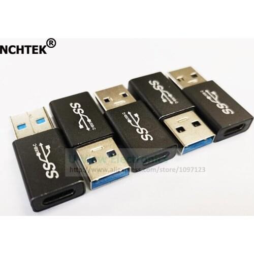 NCHTEK USB3.0 A Male to USB3.1 Type-C Female Female Adapter Converter Connector For Phone Tablet/Free Shipping/5PCS