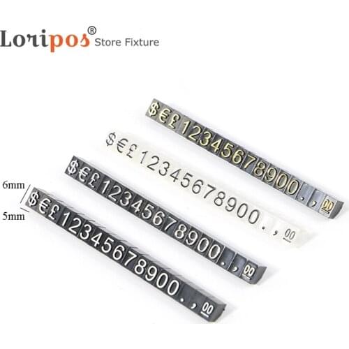 Price Tag Jewelry Shop Display Pentagon Plastic Number Adjustable Accessories Stand Frame Combined Digital Clothing Mounting Lab