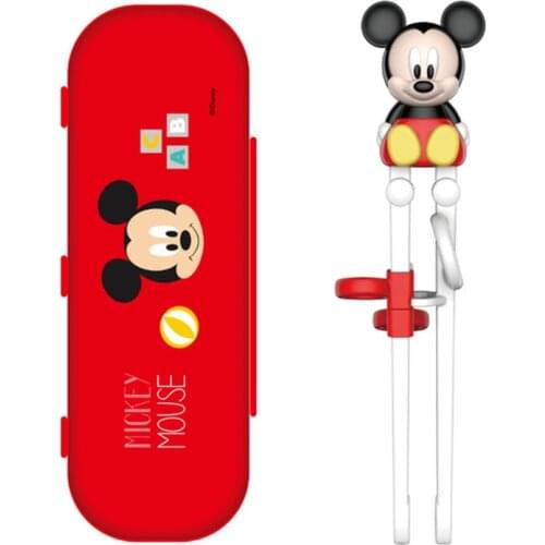Disney new 1 set tableware childrens training chopsticks 3-6 years old baby lightweight tableware set