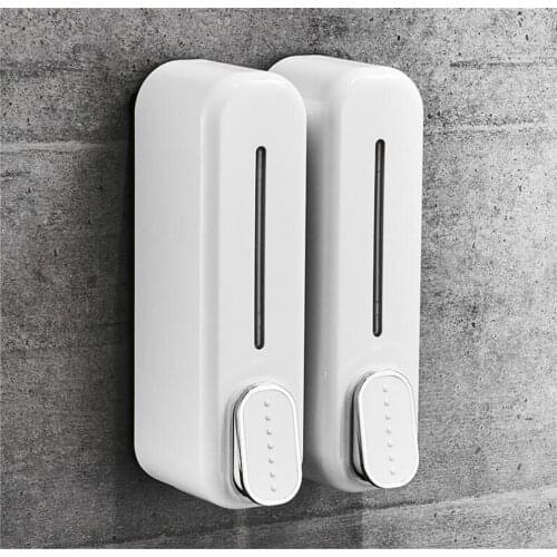 New Double 300ML Wall-mount Soap Dispenser Shower Bath Shampoo Dispenser Liquid Soap Container Bathroom Accessories Kitchen Tool