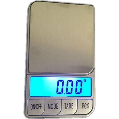 500g 0.01g Min Electronic Pocket Scales LCD Lab Jewelry Diamond Digital Kitchen Scale Food Weight Weighing Balance Blue Backlit
