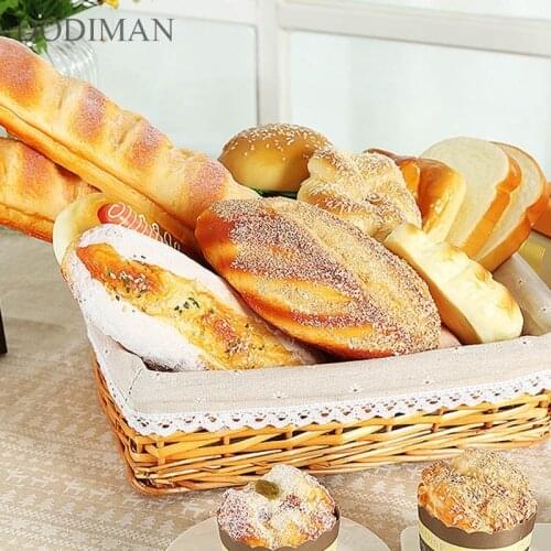1pcs Artificial Fake Bread Home Decor Simulation Model Ornaments Cake Bakery Room Photography Props Christmas window Display