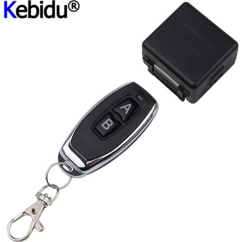 Kebidu DC 12V 1CH RF Transmitter 433 Mhz + Remote Controls with Universal Wireless Remote Control Switch relay Receiver Module