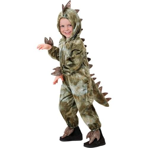 Tyrannosaurus Jurassic Dinosaur Costume Boys Bodysuit Halloween Costume For Kids Purim Party Cosplay Costume Carnival