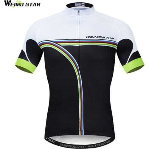 Weimostar Men Team Pro Cycling Jersey Shirt Summer Mountain Bike Clothing Maillot Ciclismo Quick Dry Downhill MTB Bicycle Jersey