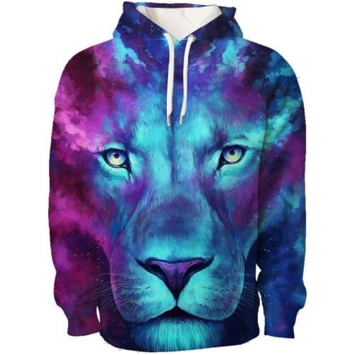 2021 New Hoodie Acuarela Animals 3d Men Hoodies Autumn Winter Fahsion Sweatshirt Oversized Streetwear Acuarela Animals Women