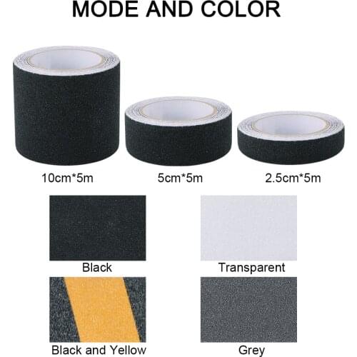 Anti-Slip Traction Tape Strong Grip Abrasive Tapes Indoor Outdoor Non Skid Treads Stairs Boat Decks 2.5cm*5m 5cm*5m 10cm*5m