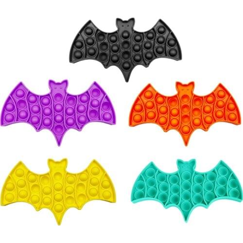 Silicone Bat Fidget Push Bubble Fidget Sensory Toy Autism Special Needs Squeeze Funny Dinosaur Owl Antistress Stress Relief Toys