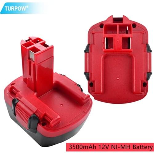 Turpow 3500mAh 12V NI-MH BAT043 Battery For BOSCH BAT043 GSR 12 VE-2,GSB 12 VE-2,PSB 12 VE-2, BAT045 BTA120 Replacement Battery