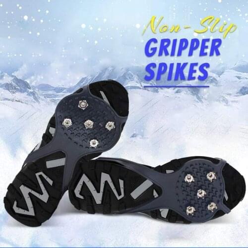 Universal Non-Slip Gripper Spikes 5-tooth Crampons Non-slip Shoe Cover For Winter Sports Walking