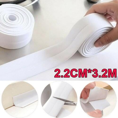 Shower Sink Bath Sealing Strip Tape Mildew Strip For Bathroom Kitchen Waterproof Wall Sticker Sink Edge Gap