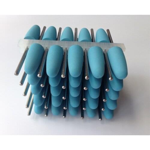 High Quality SILICONE Polishers 2.35mm Diamond Polishing Burs 50Pcs For Dental Lab