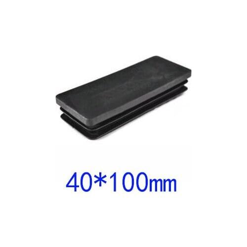 40*100mm Blanking Tube plug,Blanking tube inserting end Rectangle oblong,chair bed table feet folding sunshade pile pole cap