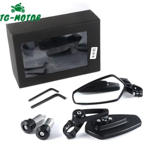 TG-Motor Motorcycle Mirror 22mm Handle Rearview Side Mirrors Cafe Racer For Yamaha Suzuki Honda Kawasaki Ninja CB CBR FZ6 FZ150