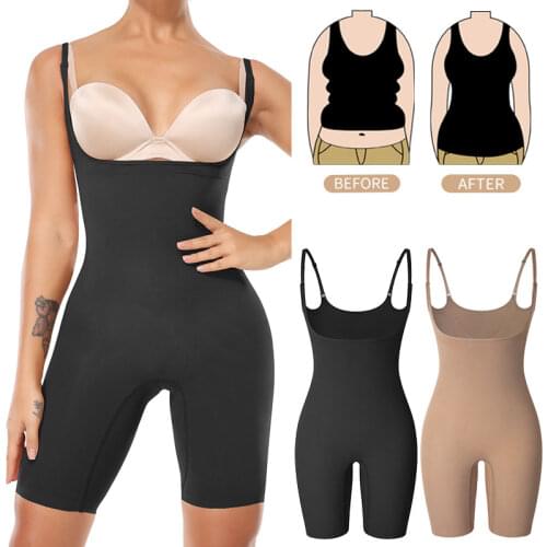 Women Full Body Shapers Seamless Bodysuit Shapewear Tummy Slimming Sheath Abdomen Reducing Corset Butt Lifter Booty Enhancer