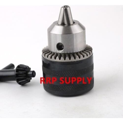 1.5-13mm Key type drill chuck, taper B16 or thread of 1/2-20UNF or 3/8-24UNF or M12x1.25 to choose, SAN OU brand